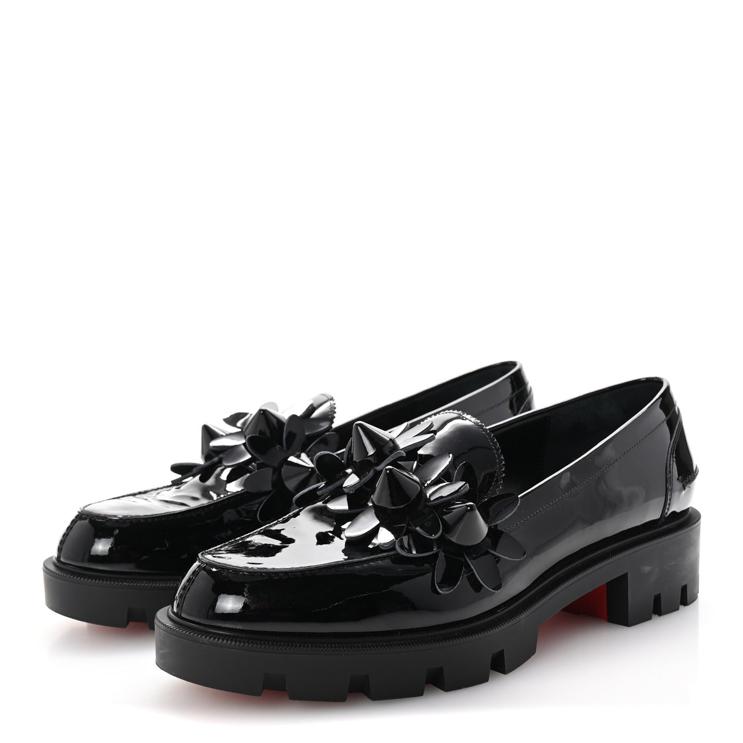 Patent Daisy Loafers 41 Black