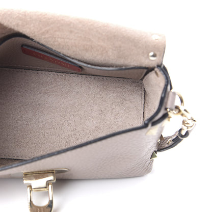 Valentino Garavani Pebbled Calfskin Mini Rockstud Crossbody Bag Poudre 5 of 9