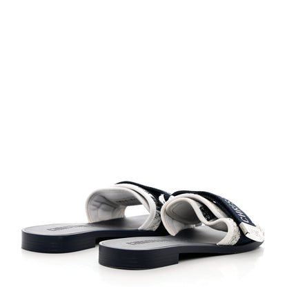 Christian Dior Canvas Dior(e)volution Mule Slide Sandals 36 Deep Blue 4 of 12