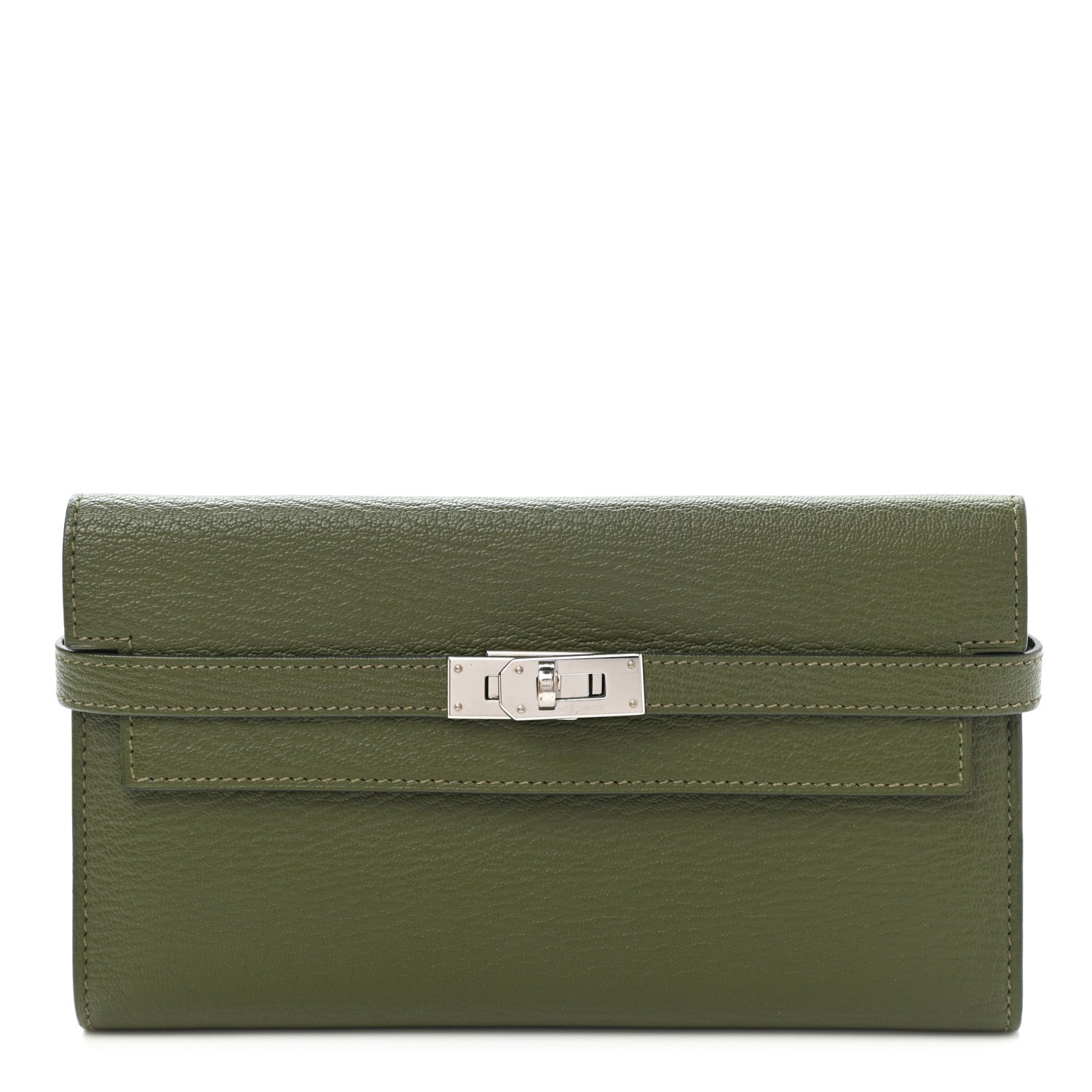 Hermes Chevre Mysore Kelly Longue Wallet Canopee 1 of 8