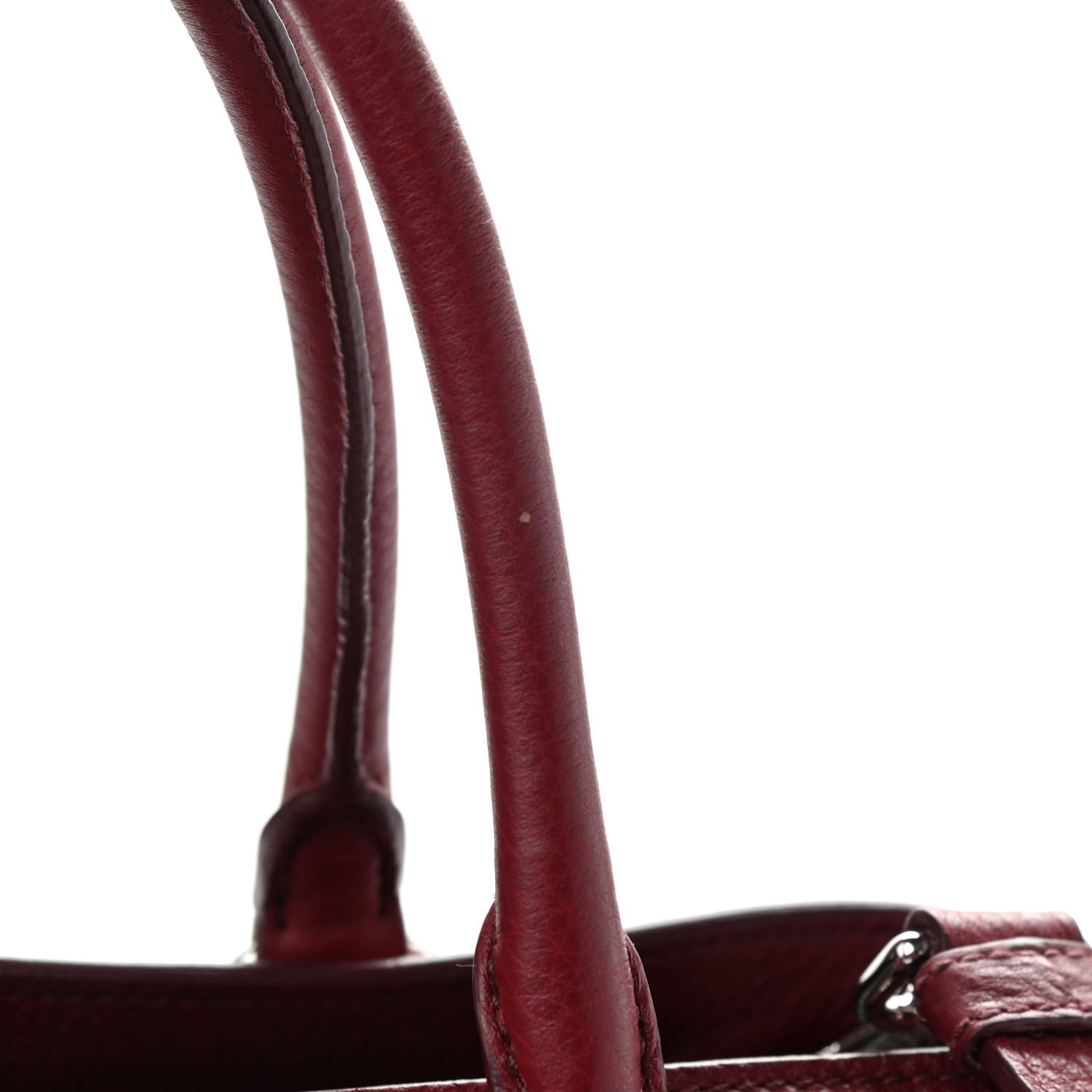 Prada Vitello Daino Tote Cerise 9 of 9