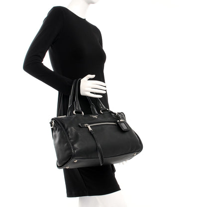 Prada Vitello Daino Shopping Satchel Black 3 of 9