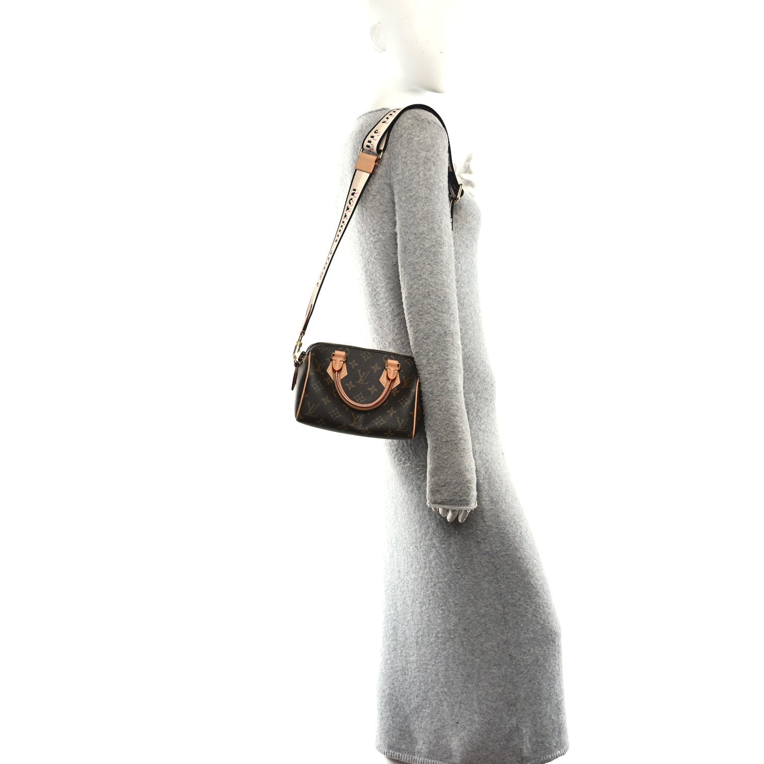 Louis Vuitton Monogram Speedy Bandouliere 20 Black 2 of 11