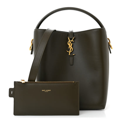 Saint Laurent Shiny Calfskin Le 37 Bucket Bag Deep Musk 3 of 11