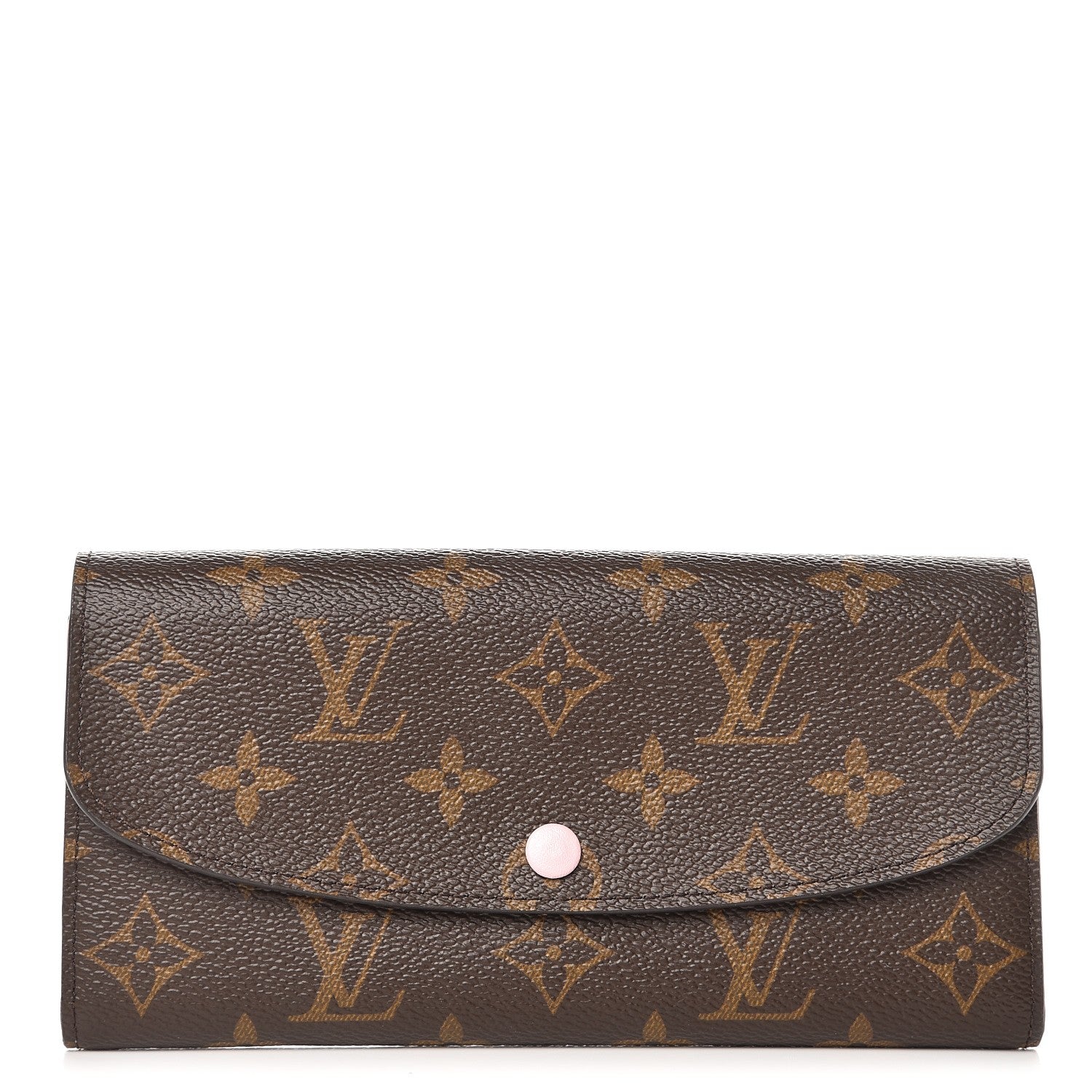 Louis Vuitton Monogram Emilie Wallet Rose Ballerine 1 of 7