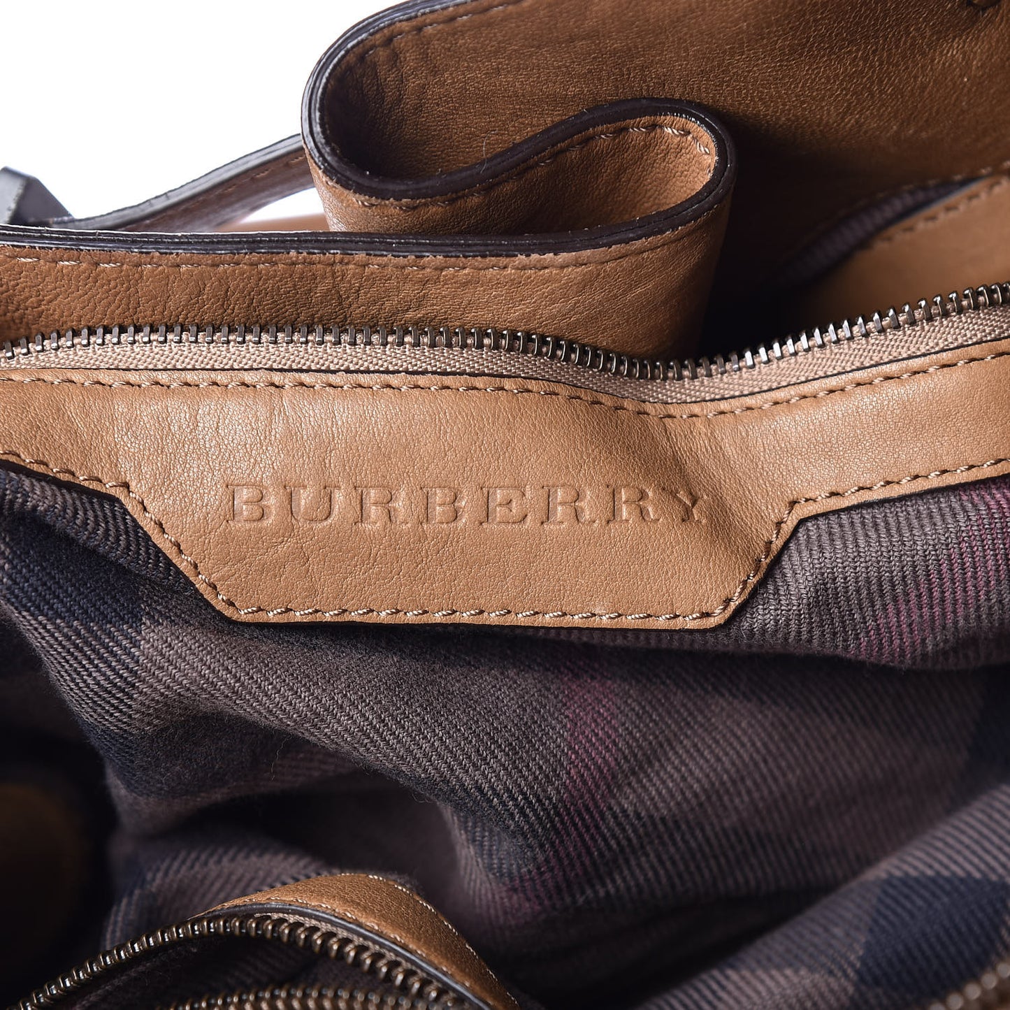 Lambskin Quilted Enmore Tote Brown