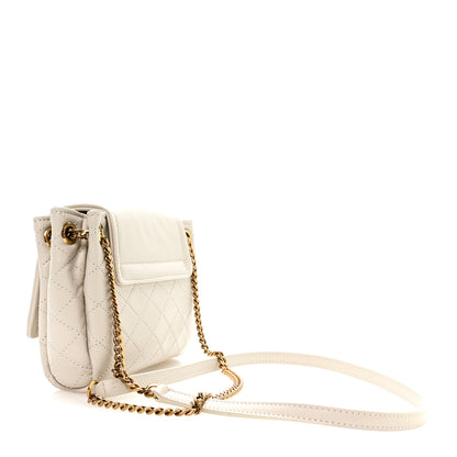 Saint Laurent Lambskin Quilted Monogram Mini Nolita Blanc Vintage 3 of 10
