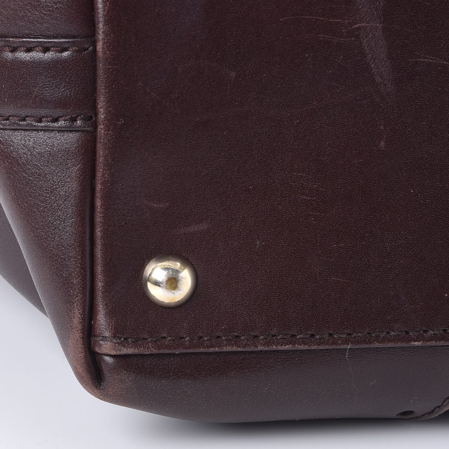 Guccissima Large Punch Tote Chocolate Brown