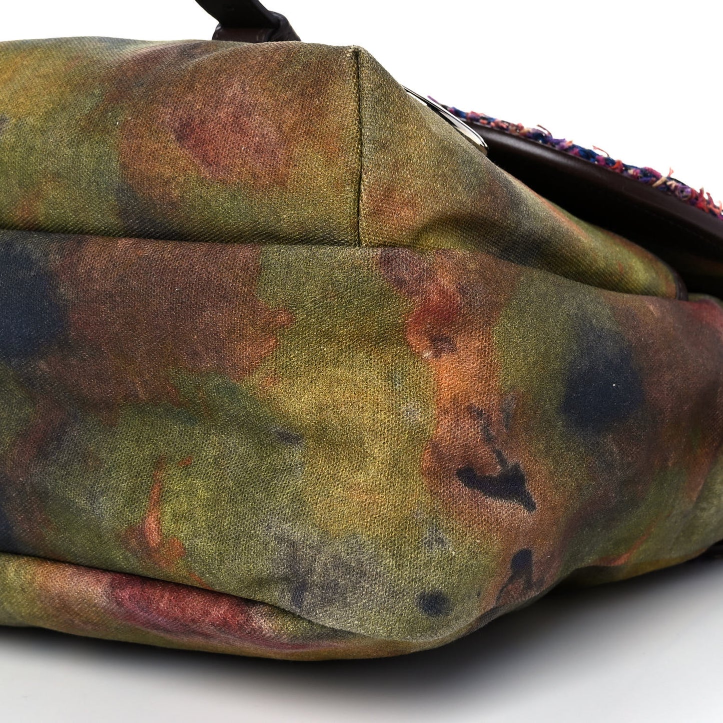 Washed Toile Large Graffiti On The Pavements Messenger Khaki Multicolor