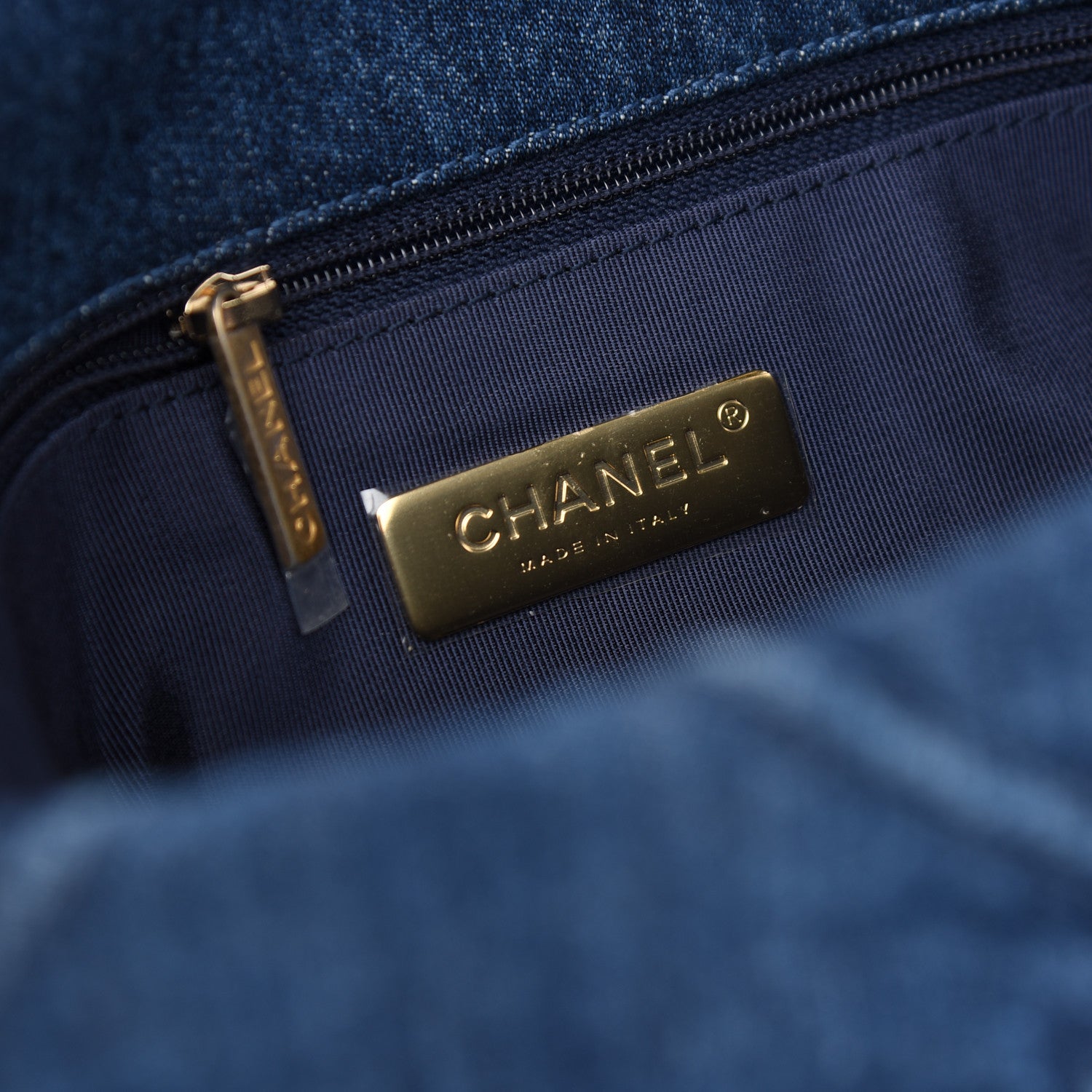 Chanel Denim Quilted Medium Chanel 19 Flap Blue 6 of 11