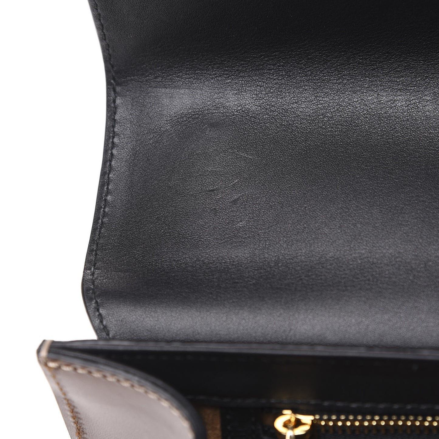 GG Supreme Monogram Calfskin Medium Padlock Shoulder Bag Beige Black Cuir