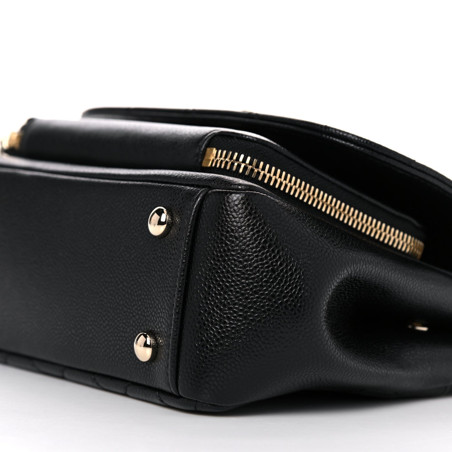 Caviar Quilted Small Business Affinity Flap Black