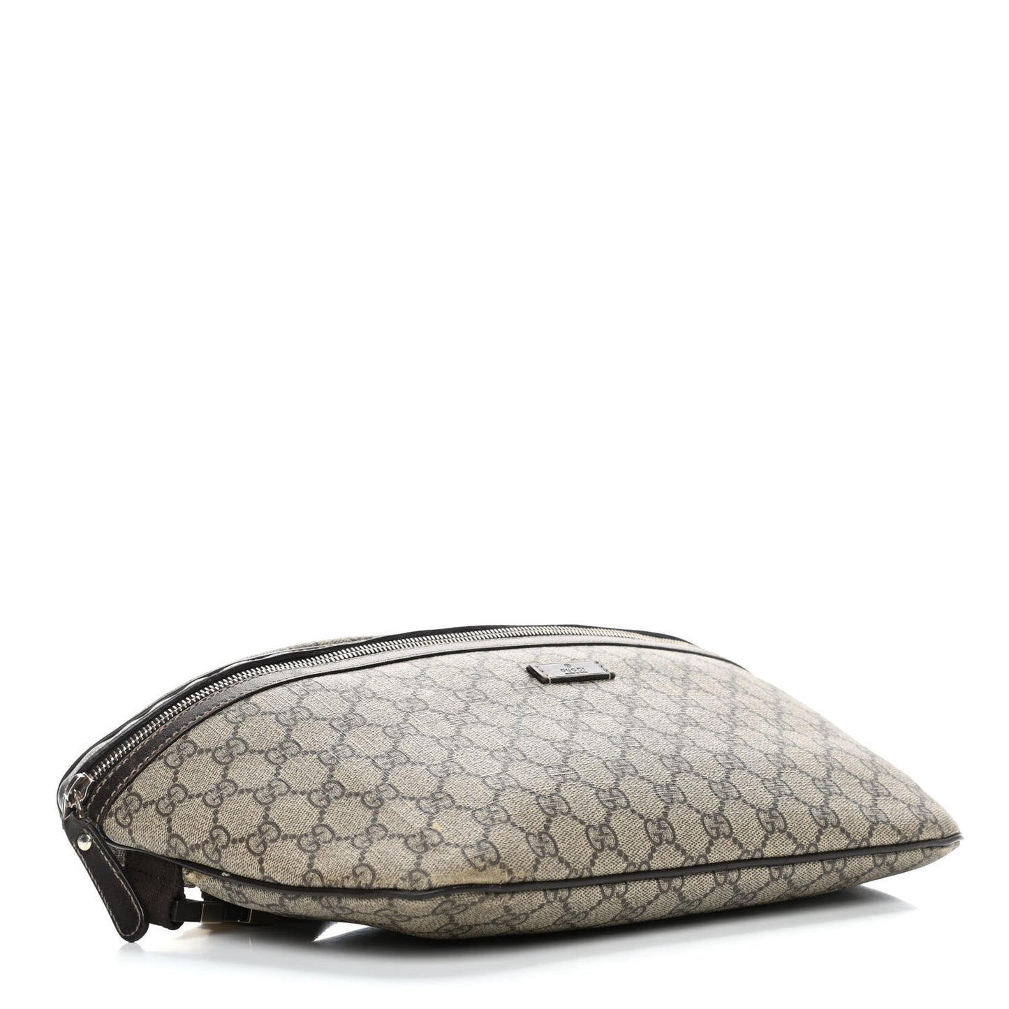 GG Supreme Monogram Belt Bag Dark Brown