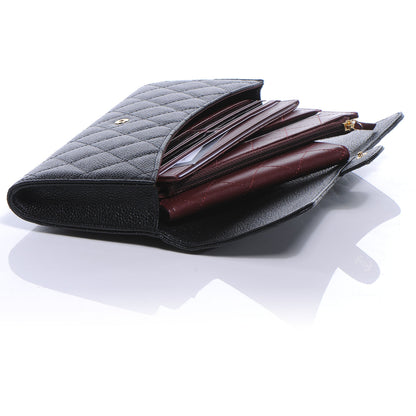 Chanel Caviar Quilted Travel Wallet Black 3 of 7