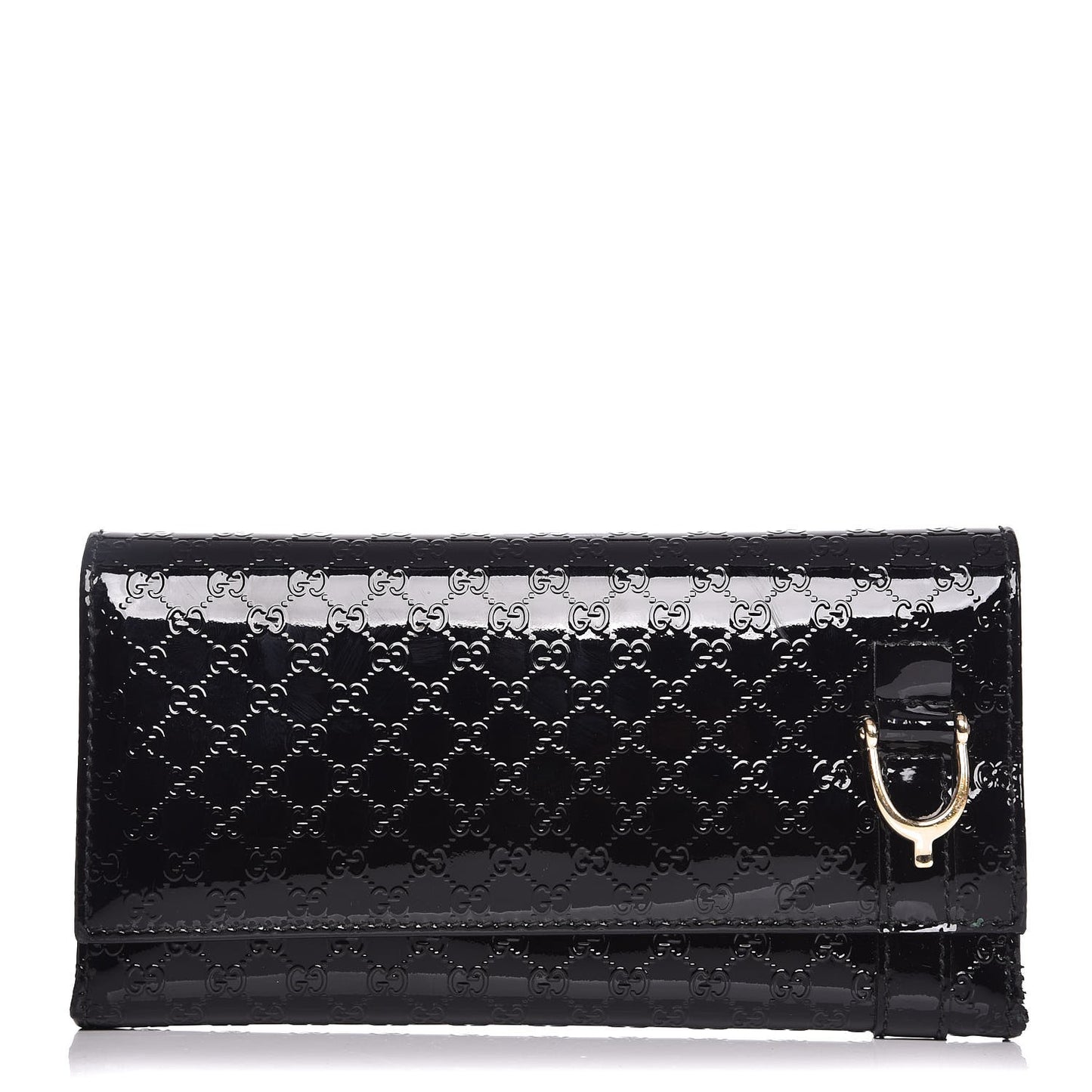 Patent Microguccissima Nice Wallet Black