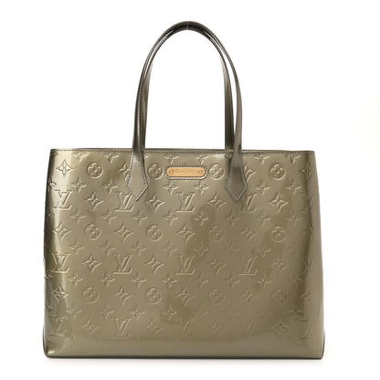 Louis Vuitton Vernis Wilshire MM Gris Art Deco 1 of 9