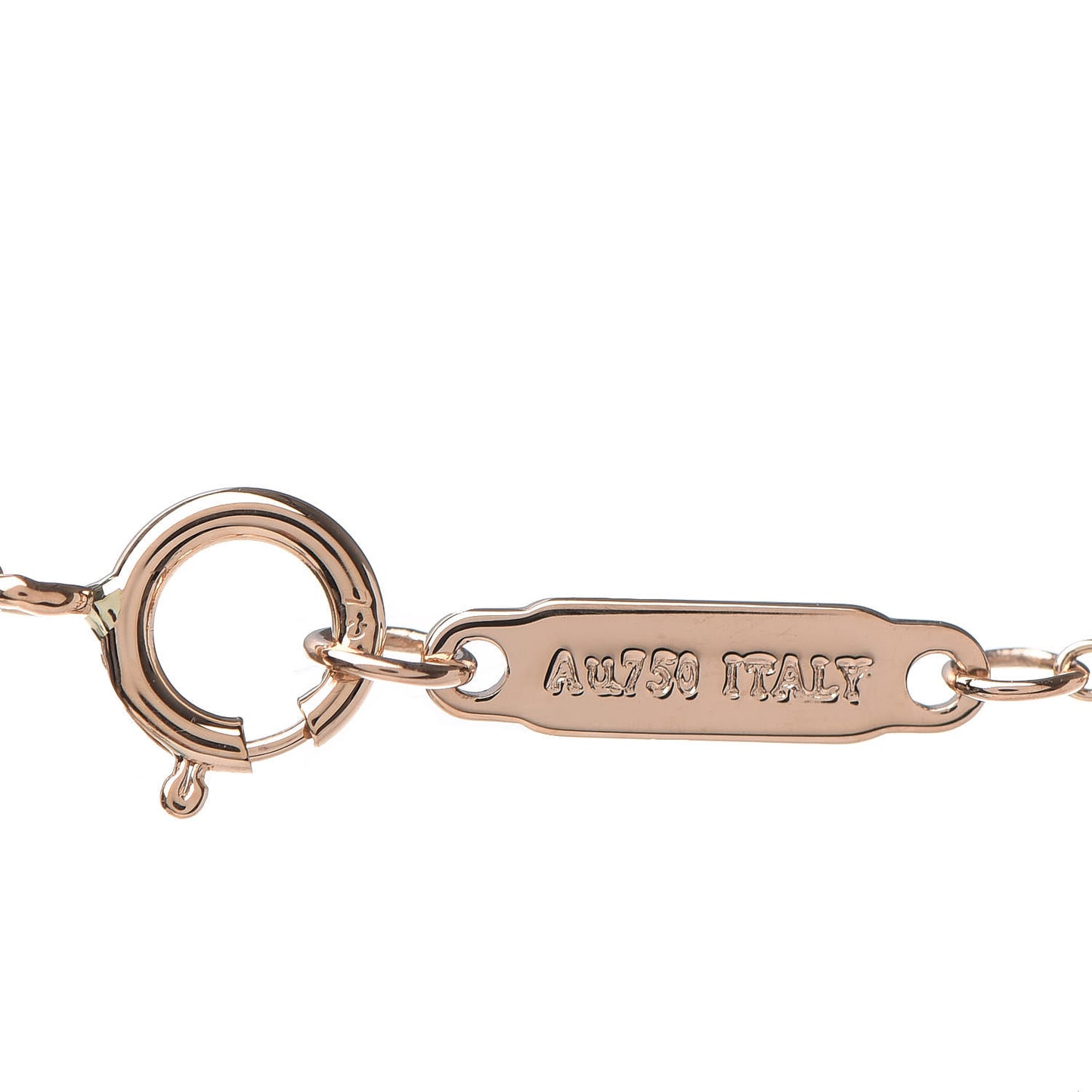 18K Rose Gold Pink Sapphire Palomas Graffiti Love Pendant Necklace