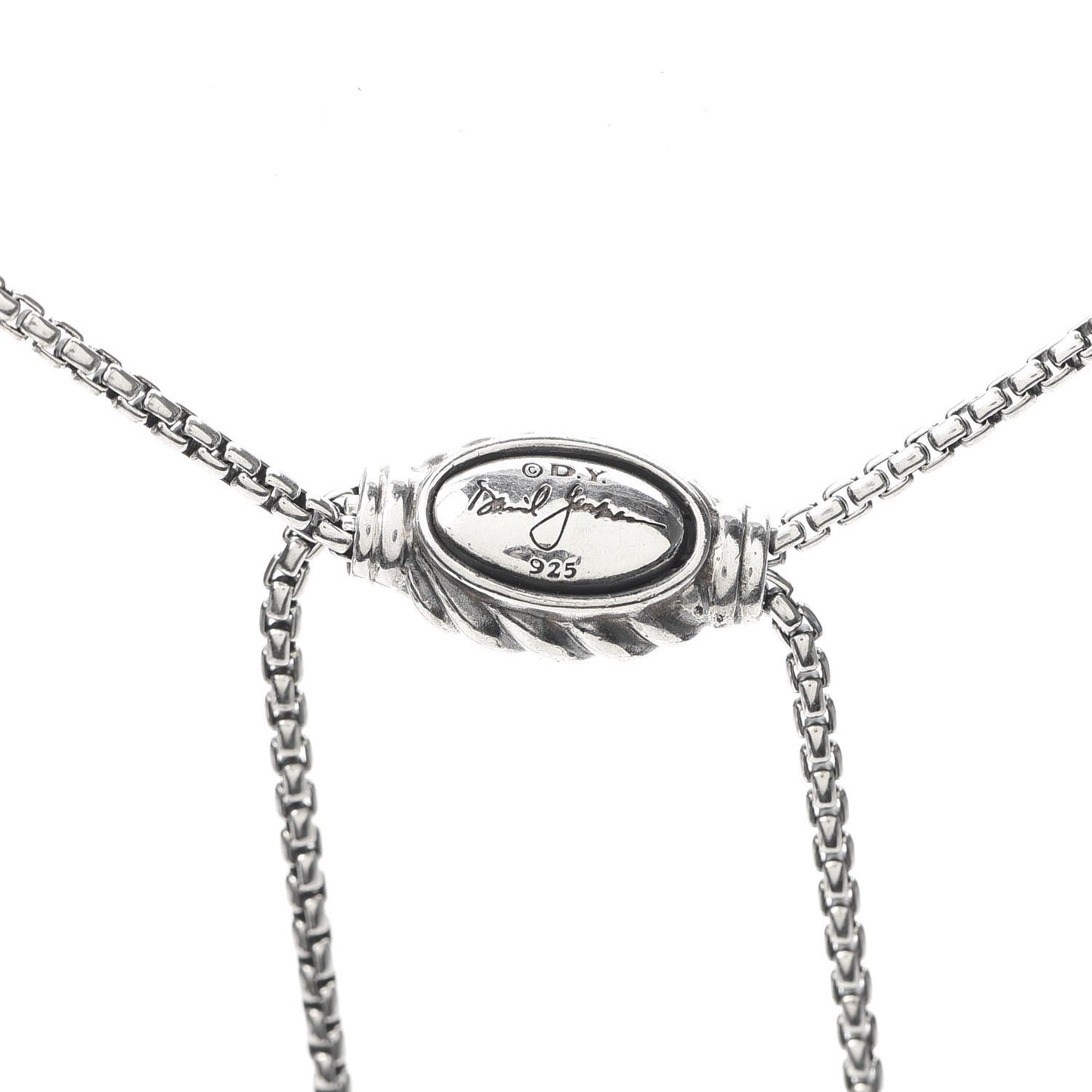 Sterling Silver 14K Yellow Gold 37mm Crossover Pendant Necklace