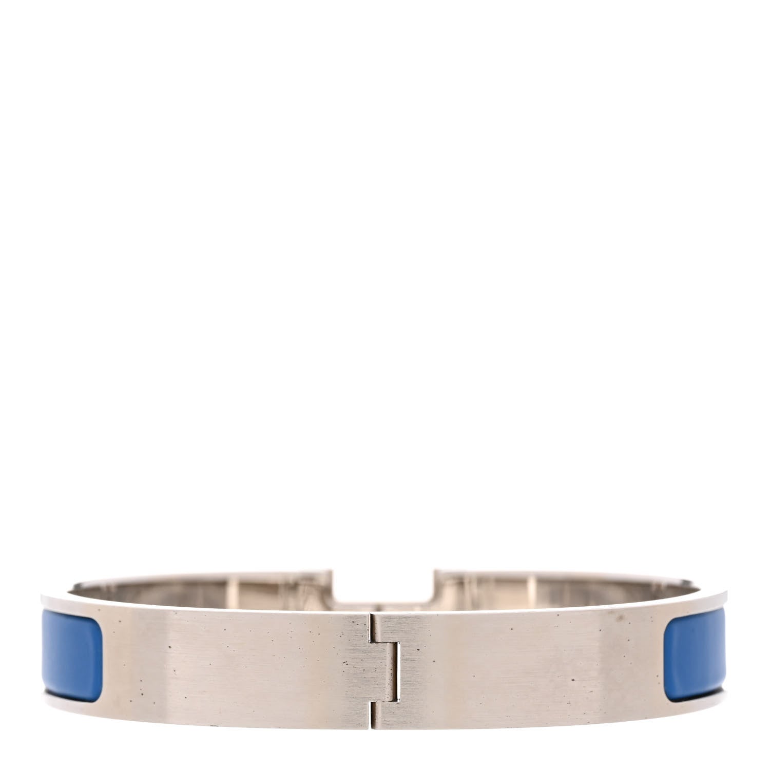 Hermes Matte Enamel Narrow Clic Clac HH Bracelet T6 Bleu Mediterranean 3 of 4