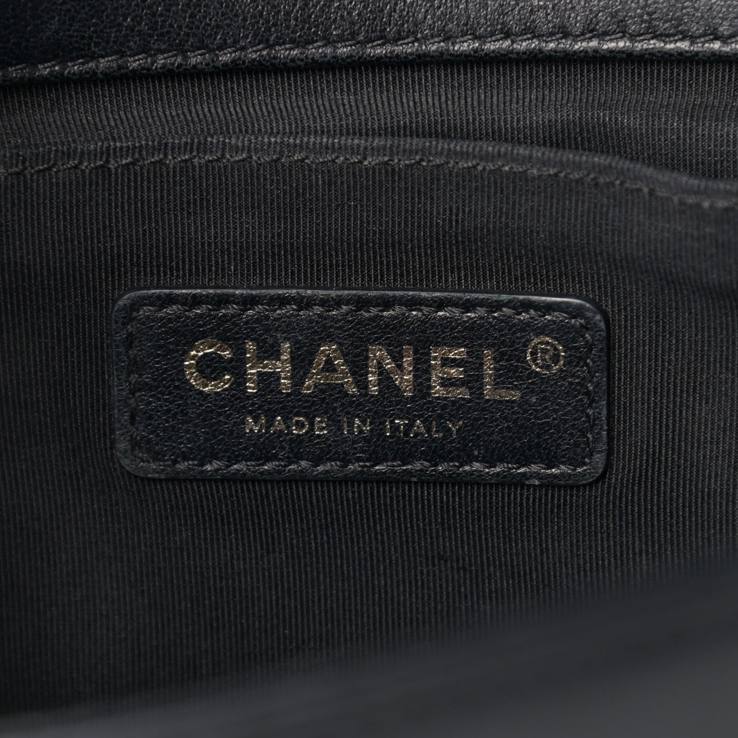 Chanel Calfskin Chevron Quilted Medium Boy Flap Black 5 of 10