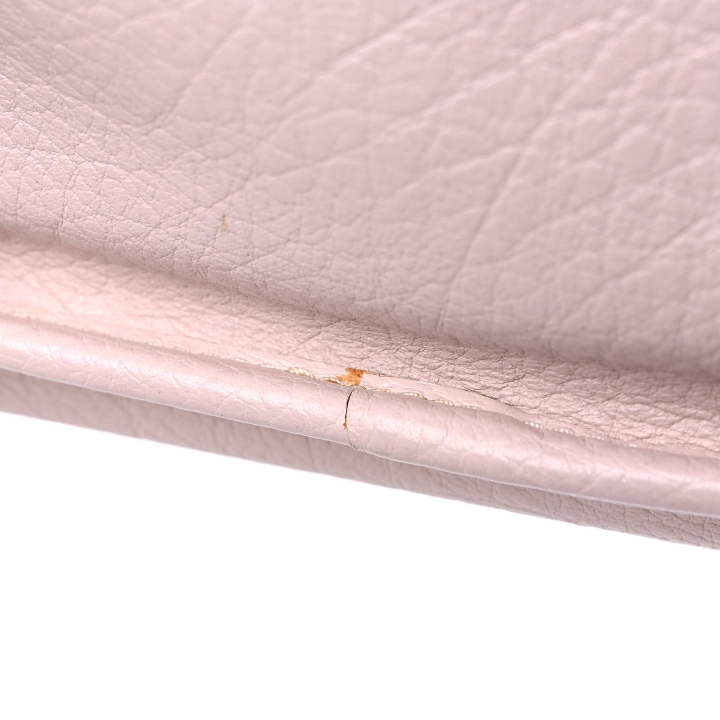 Calfskin Mademoiselle Flap Shoulder Bag Light Pink