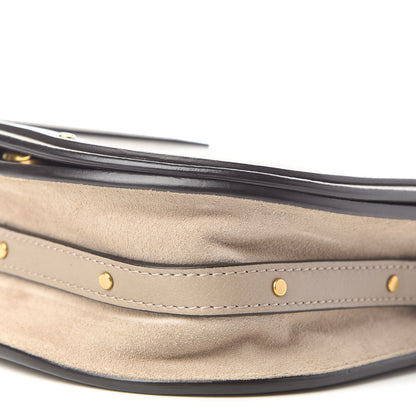Chloe Calfskin Suede Small Nile Bracelet Bag Motty Grey 8 of 9