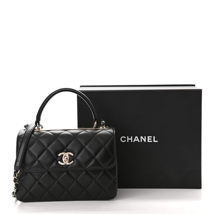 Chanel Lambskin Quilted Small Trendy CC Dual Handle Flap Bag Black 11 of 11