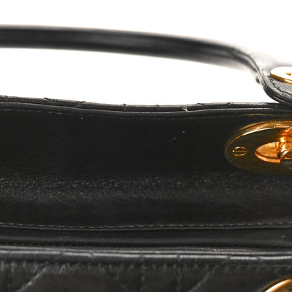 Christian Dior Lambskin Cannage Medium Lady Dior Black 9 of 13