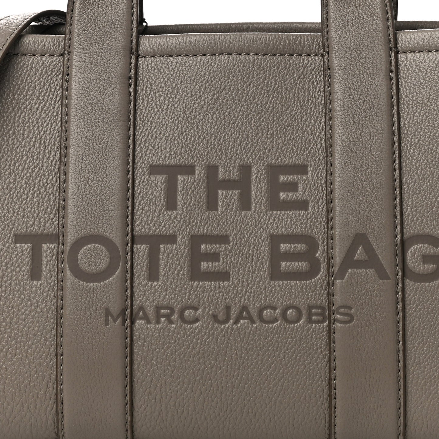 Grained Calfskin Small The Tote Bag Cement