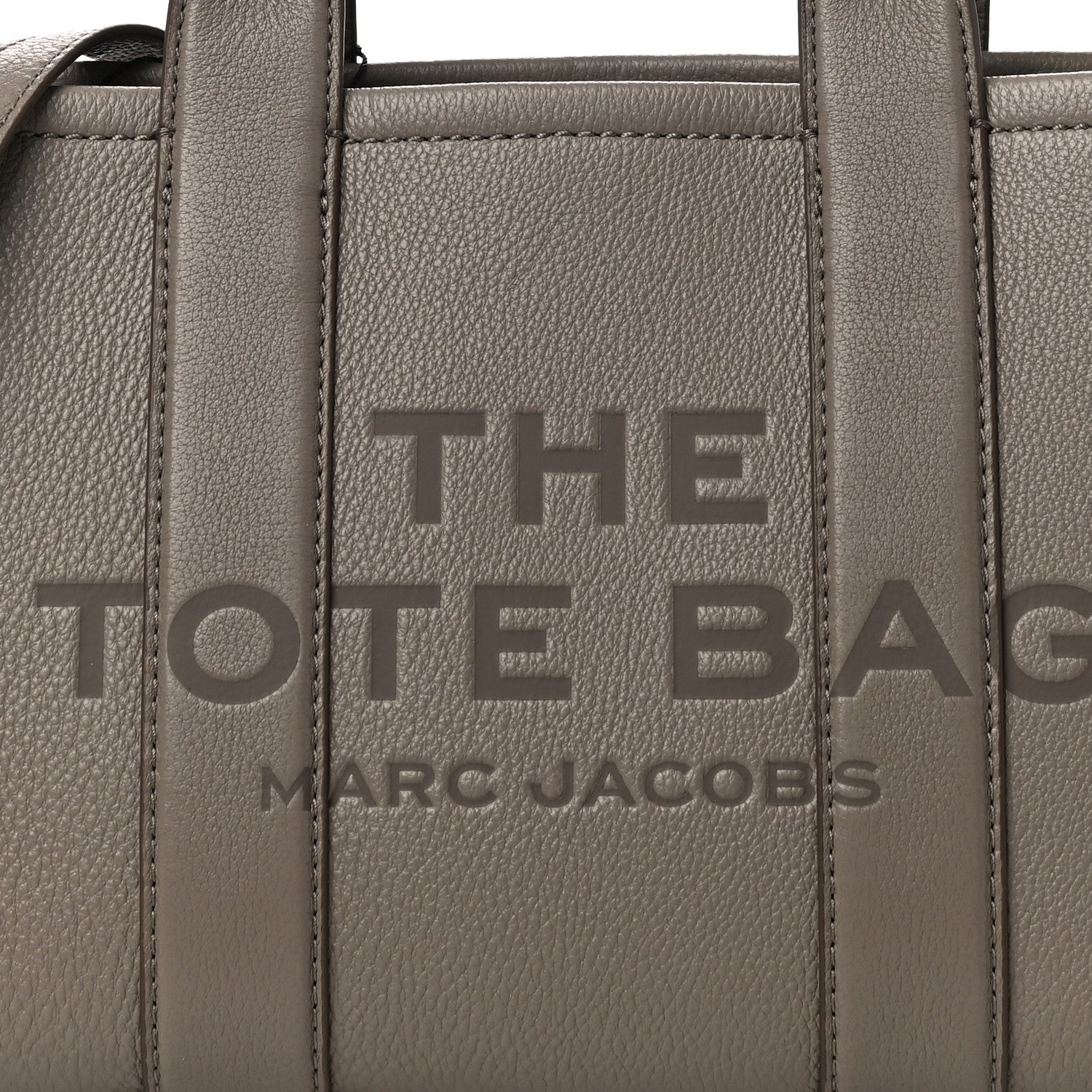 Marc Jacobs Grained Calfskin Small The Tote Bag Cement 8 of 10
