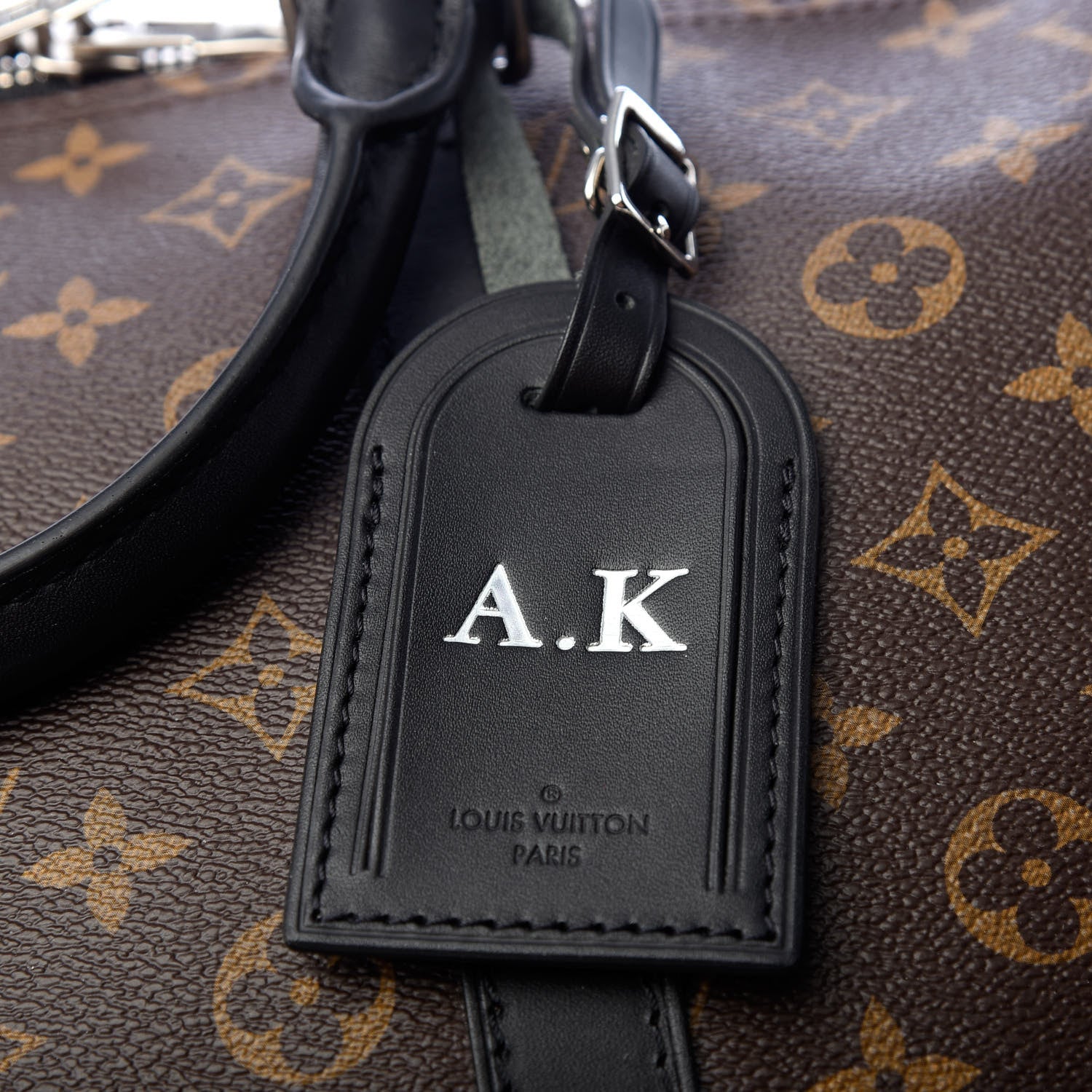Louis Vuitton Monogram Macassar Keepall Bandouliere 55 7 of 8