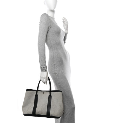 Hermes Toile Buffle Skipper Garden Party 36 MM Tote Black 2 of 16