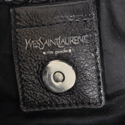 Saint Laurent Woven Straw Mombasa Black 8 of 9