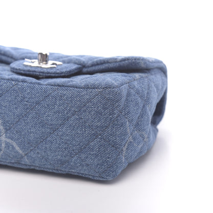 Chanel Denim CC Quilted Mini Square Flap Blue 9 of 11