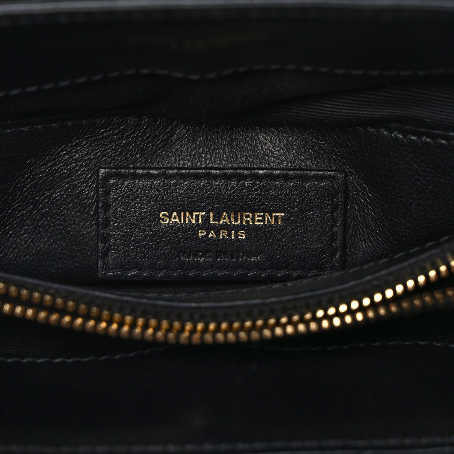 Calfskin Y Quilted Monogram Small Loulou Chain Satchel Black