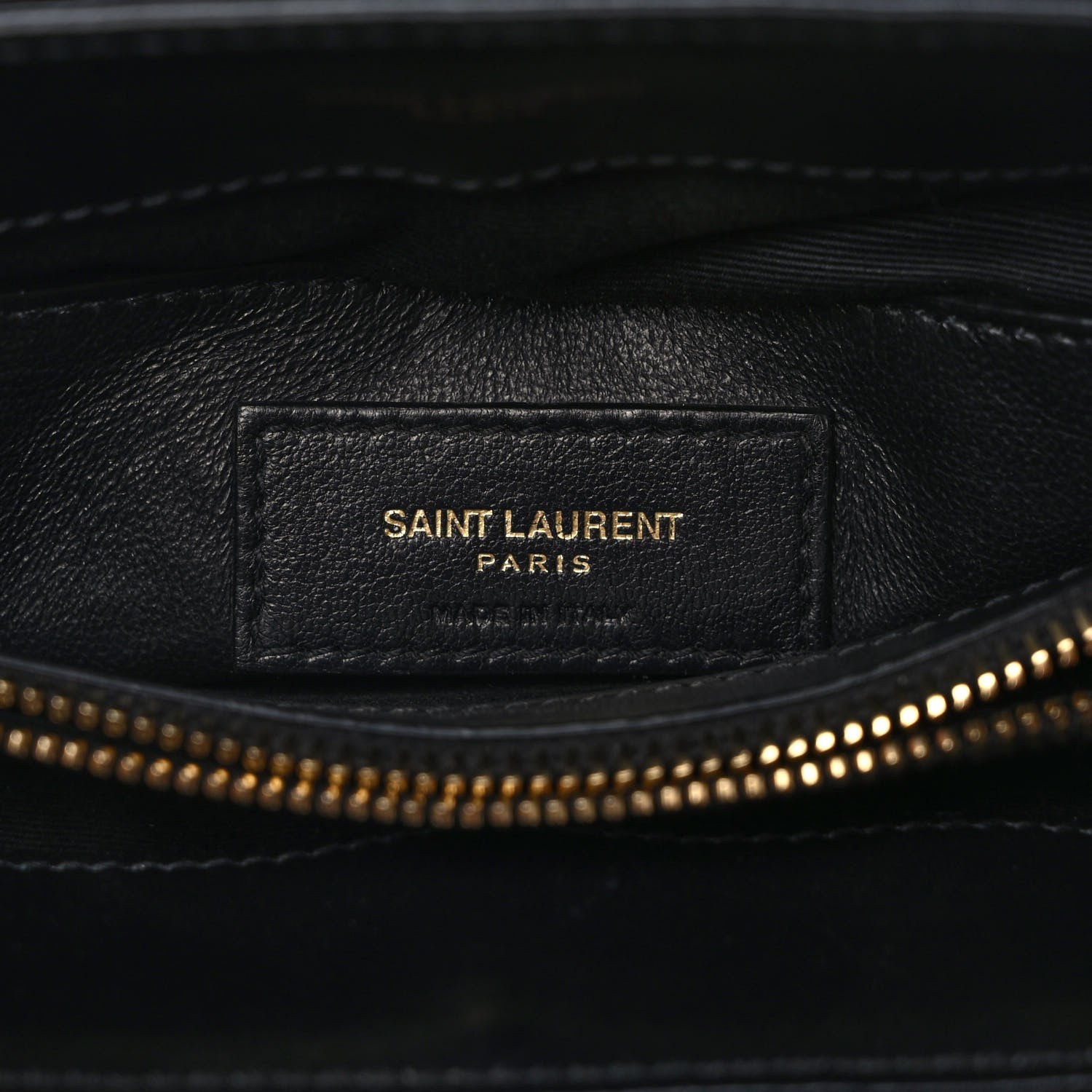 Saint Laurent Calfskin Y Quilted Monogram Small Loulou Chain Satchel Black 5 of 9