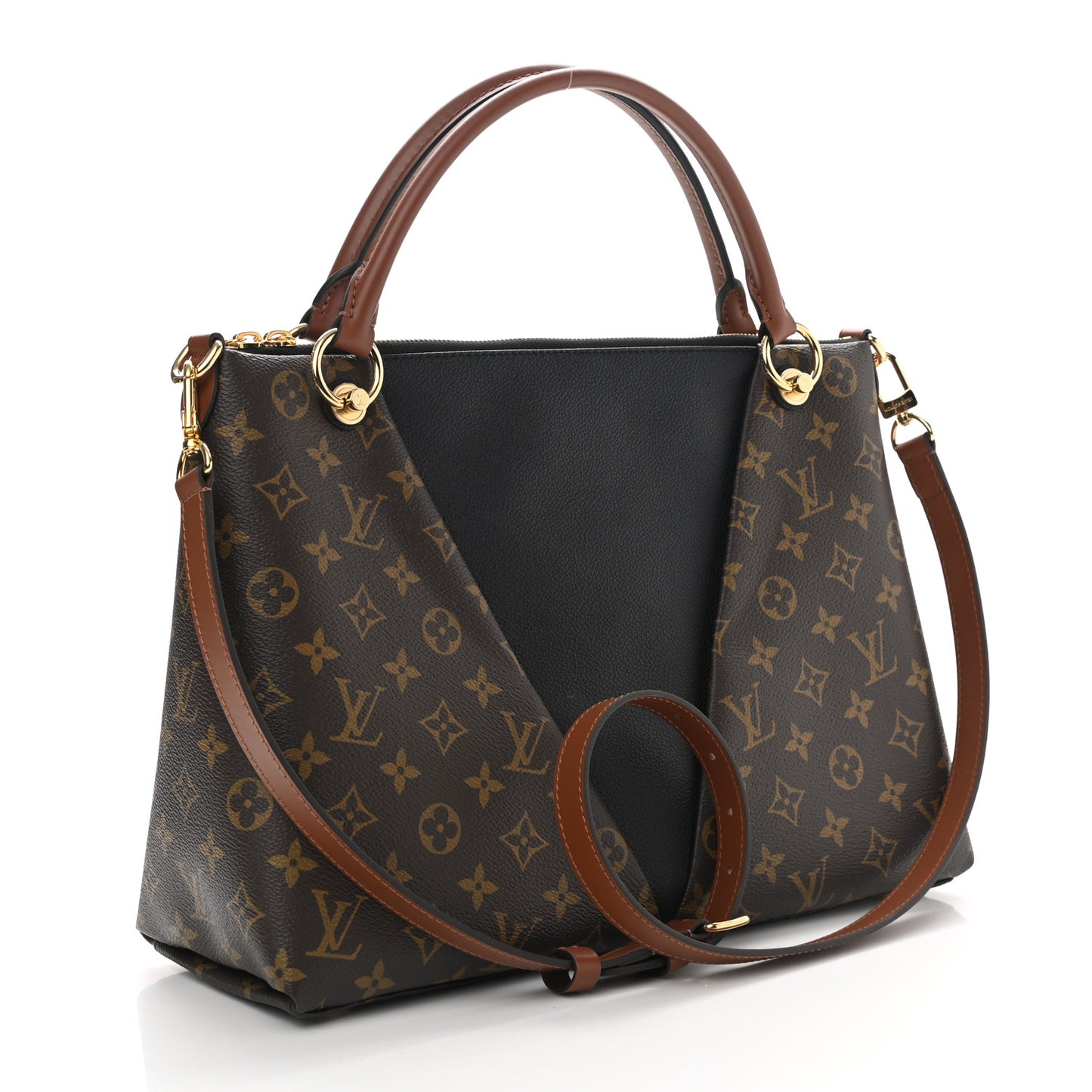 Monogram V Tote MM Black
