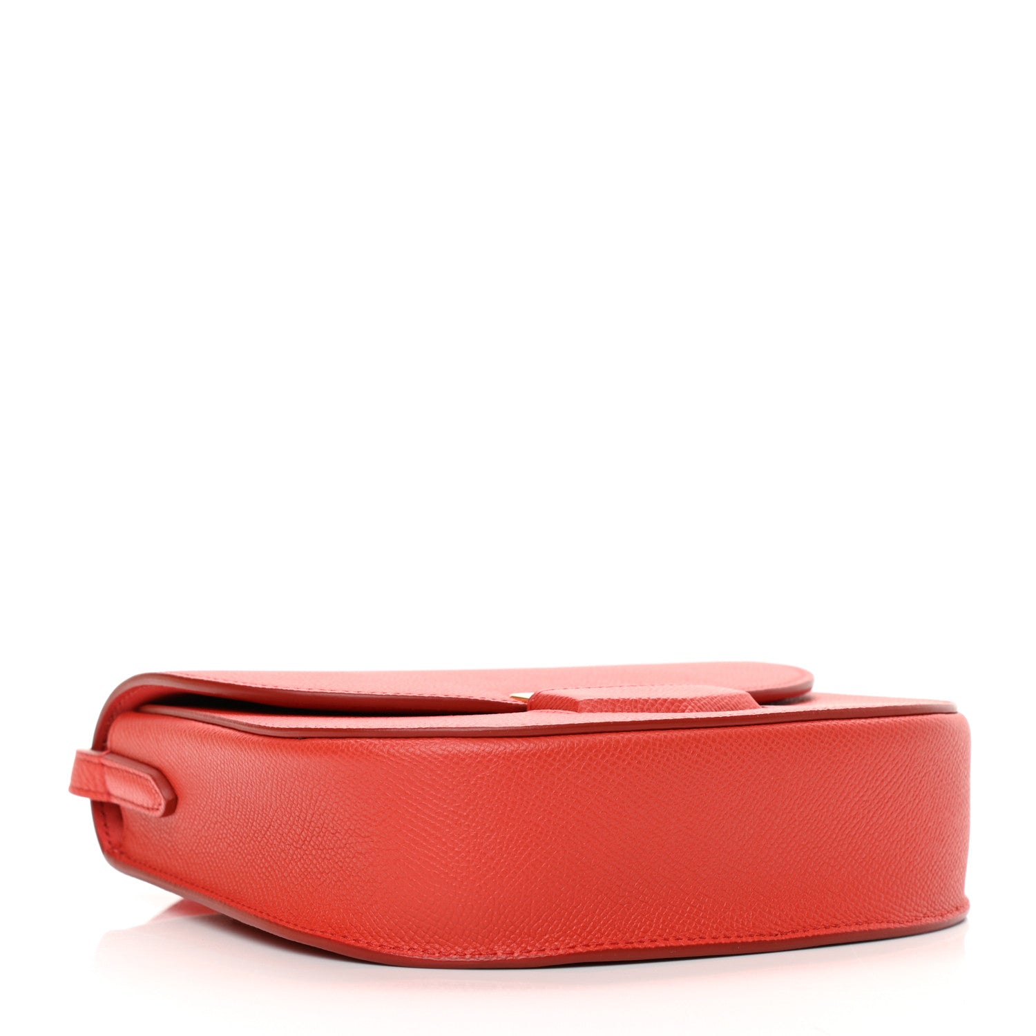 Celine Grained Calfskin Small Trotteur Coquelicot 4 of 8