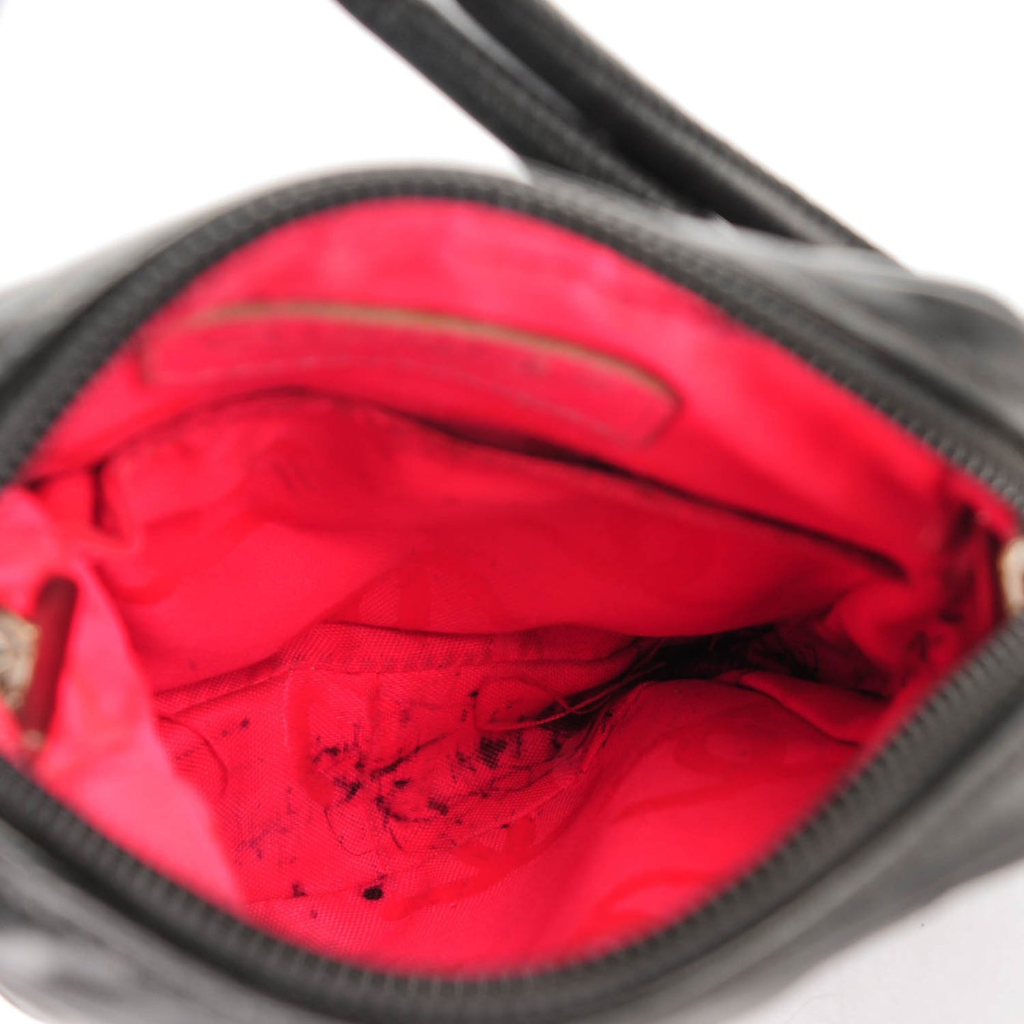 Calfskin Quilted Small Cambon Messenger Black