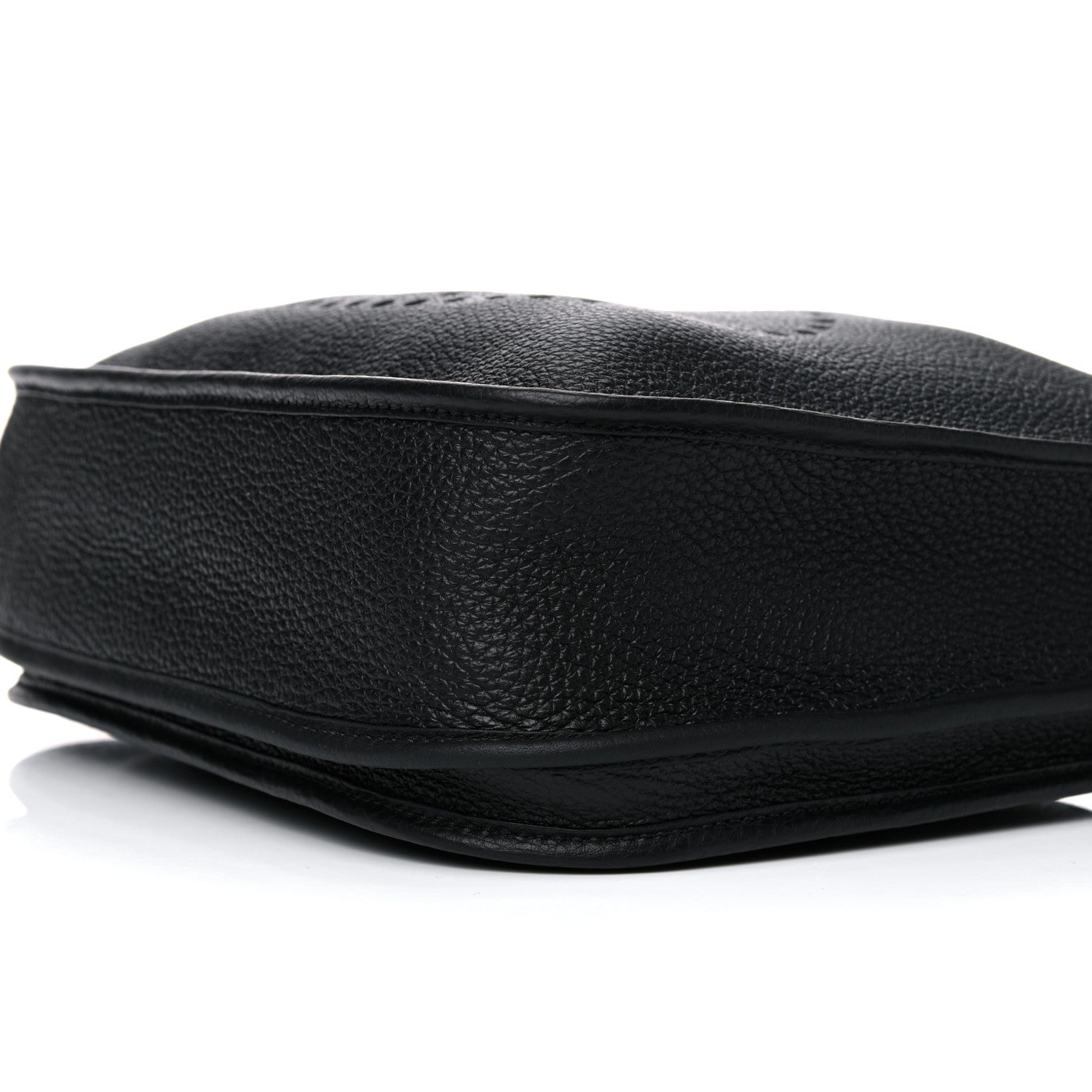 Hermes Taurillon Clemence Amazone Evelyne III PM Black White 9 of 11