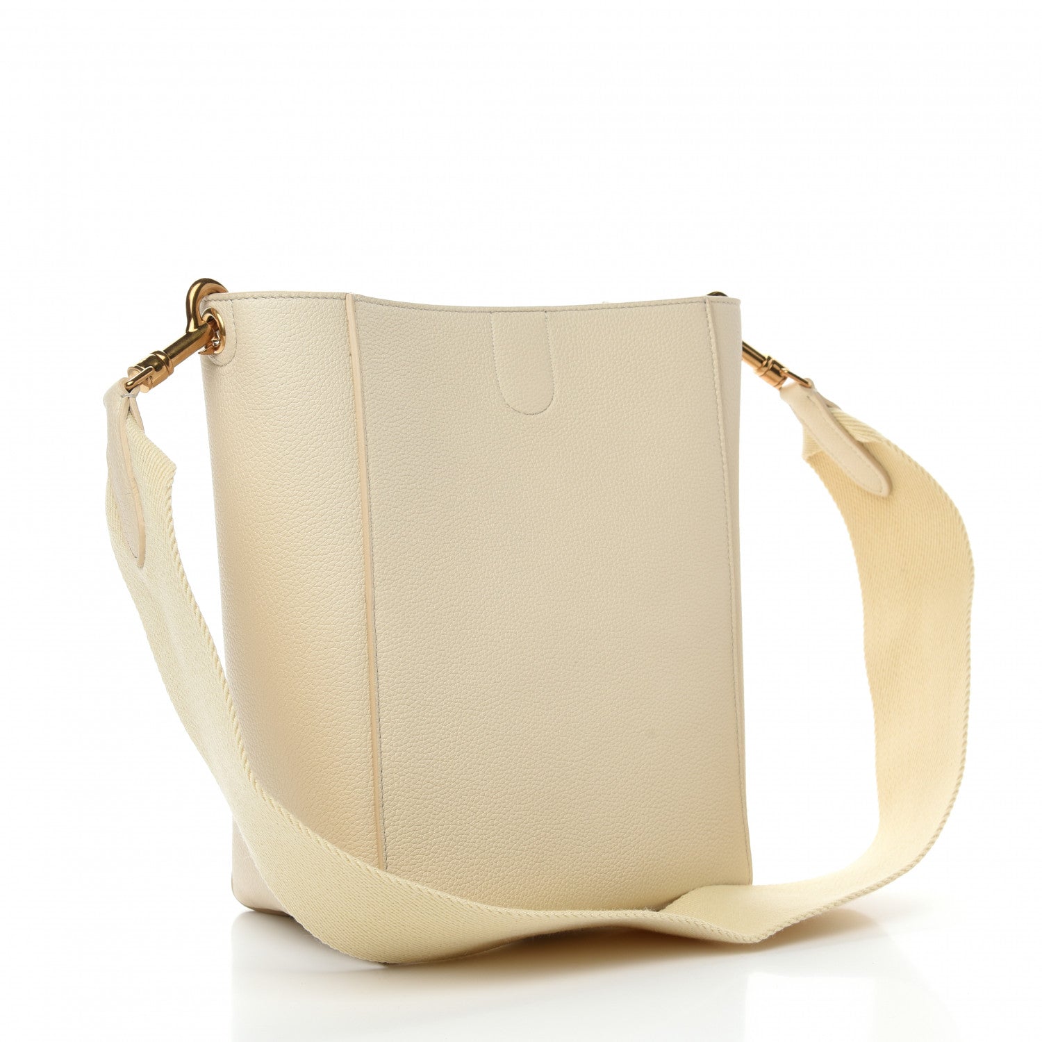Celine Soft Grained Calfskin Small Sangle Bucket Bag Vanilla 3 of 10