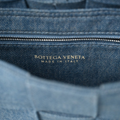 Bottega Veneta Denim Maxi Intrecciato Cassette Crossbody Bag Washed Indigo 6 of 9