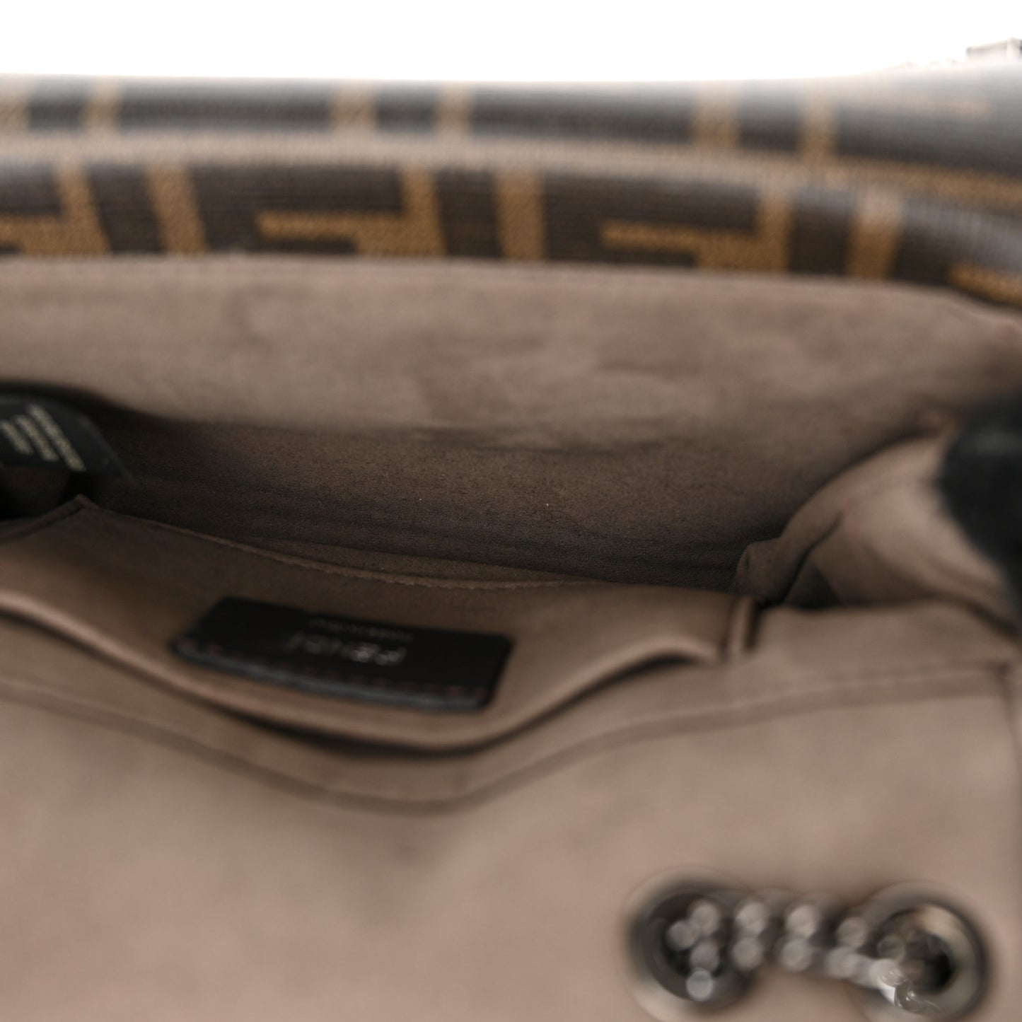 Shearling Crystal FF1974 Monster Eyes Small Bag Bug Chain Bag Narciso Tobacco Moro Black Tobacco Moro
