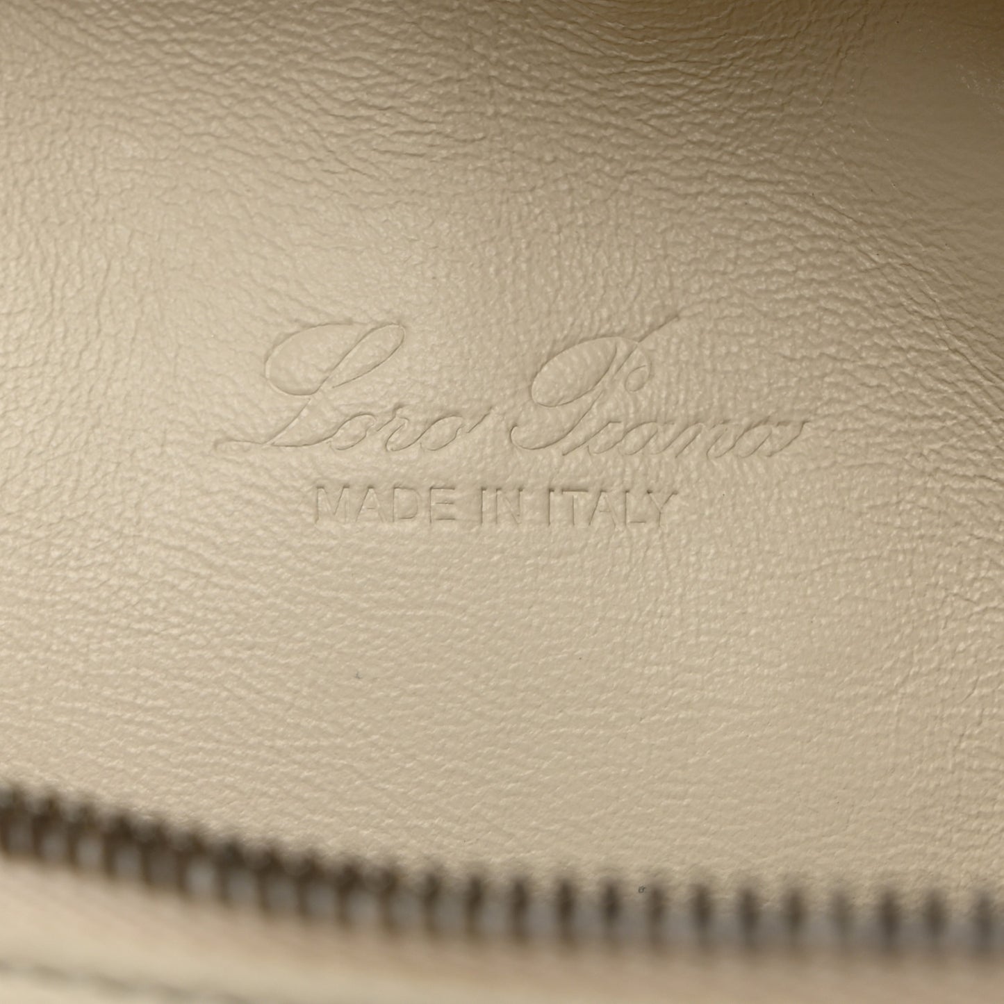 Grained Calfskin L19 Extra Pocket Pouch Whisper White