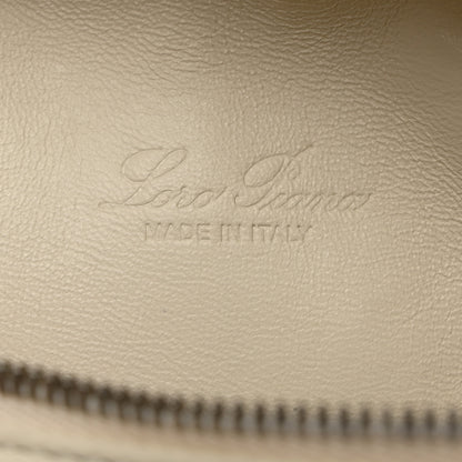 Loro Piana Grained Calfskin L19 Extra Pocket Pouch Whisper White 6 of 9