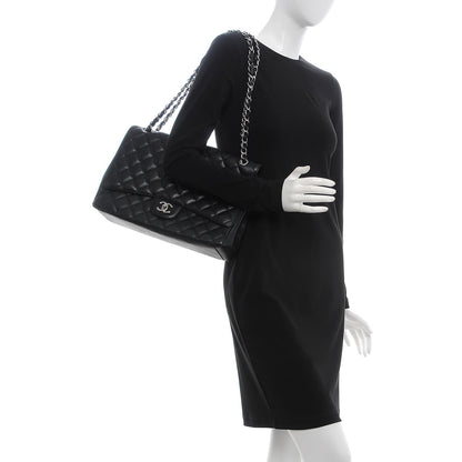 Chanel Caviar Quilted Maxi Single Flap Black 2 of 8