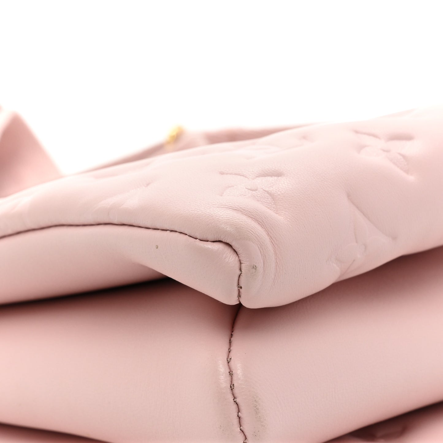 Lambskin Embossed Monogram Coussin PM Rose