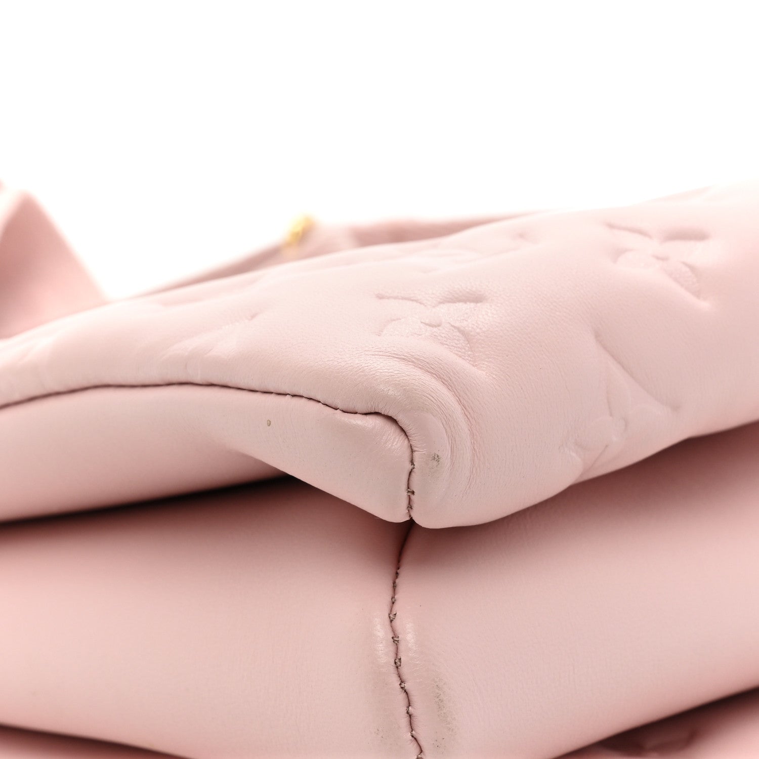 Louis Vuitton Lambskin Embossed Monogram Coussin PM Rose 11 of 15