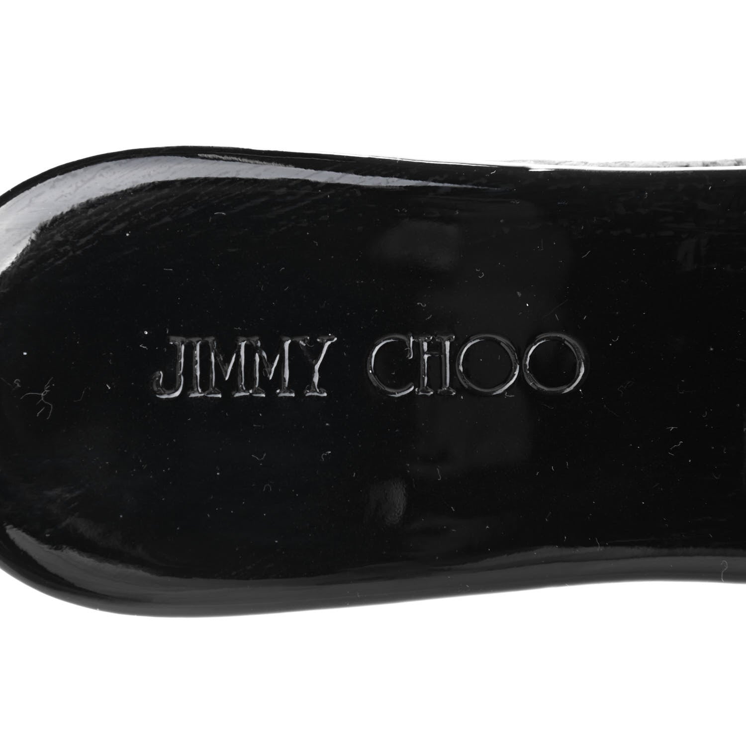 Jimmy Choo Patent Prima Cork Wedge Sandals 36.5 Black 6 of 8