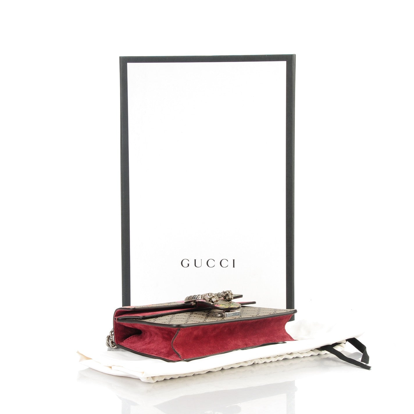Gucci GG Supreme Monogram Blooms Mini Dionysus Shoulder Bag Beige Multicolor Dry Rose 4 of 7